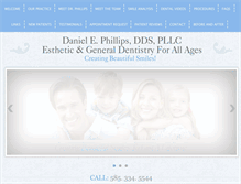 Tablet Screenshot of danielphillipsdds.com